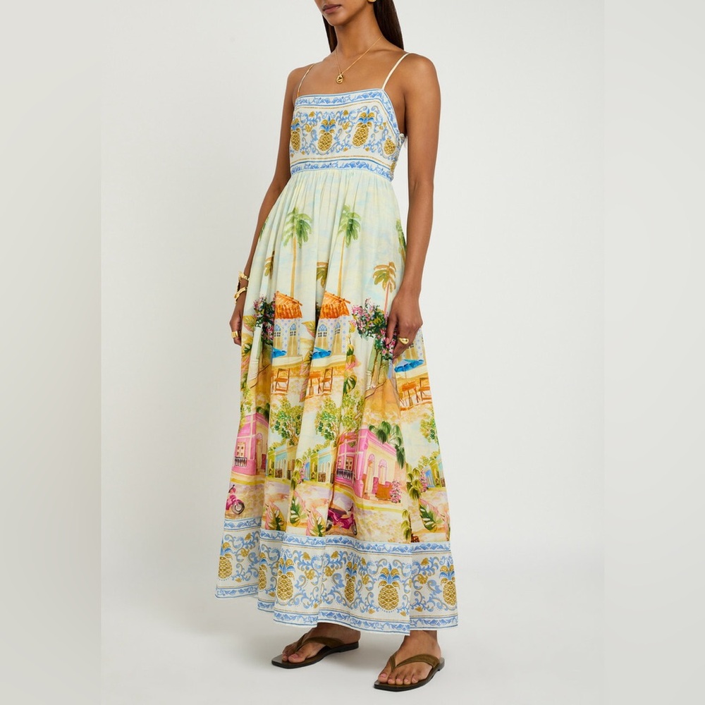 NWT Farm Rio Aracati Printed Maxi Dress, Size M